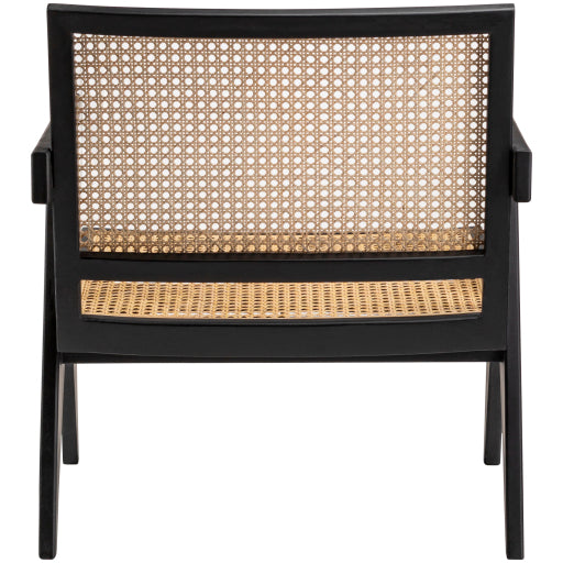 Hague 2-Piece Rattan Dining Chair, Black Detail Back 