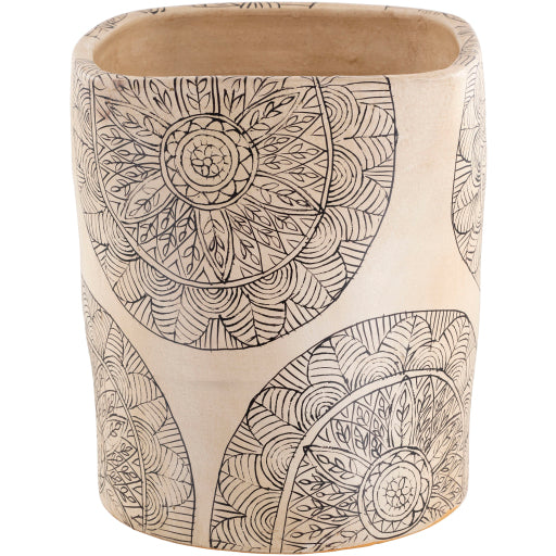 Argil Terracotta Planter in White Profile 