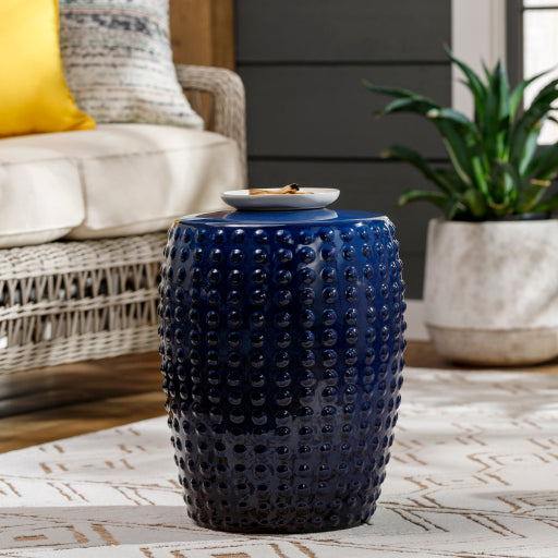 Camdale Beaded Garden Stool, Indigo CDE-002