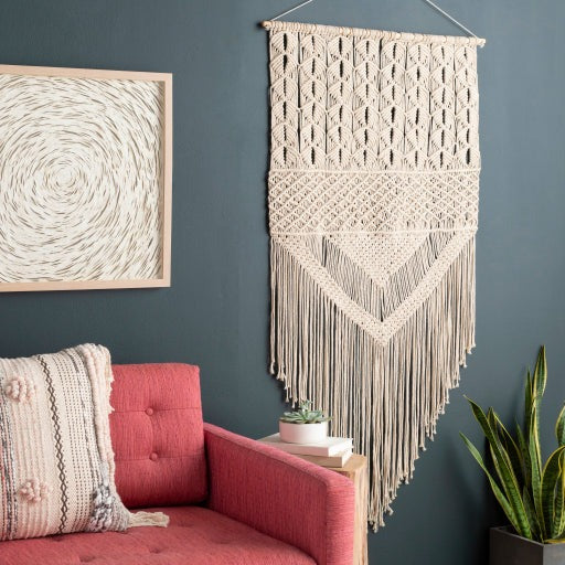 Kahlo Macrame Fringe Wall Hanging Room Scene KLO1000-6029