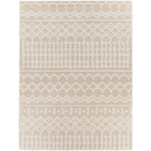 Urban Shag Rug in Cream and Light Beige 7' x 10' USG2303-1215