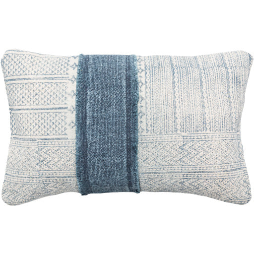 lola lumbar pillow cream navy pale blue LL002-2214