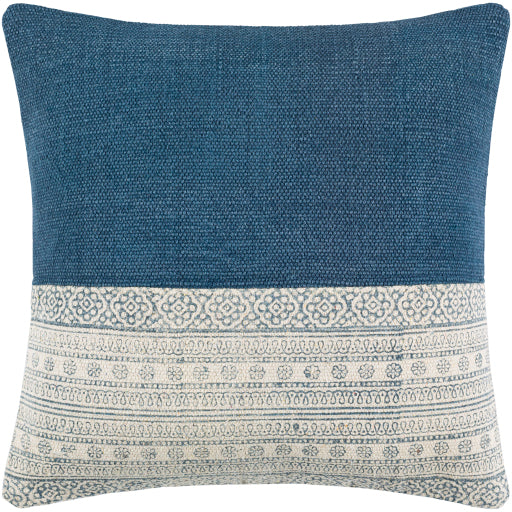 lola lumbar pillow pale blue cream navy LL004-1422