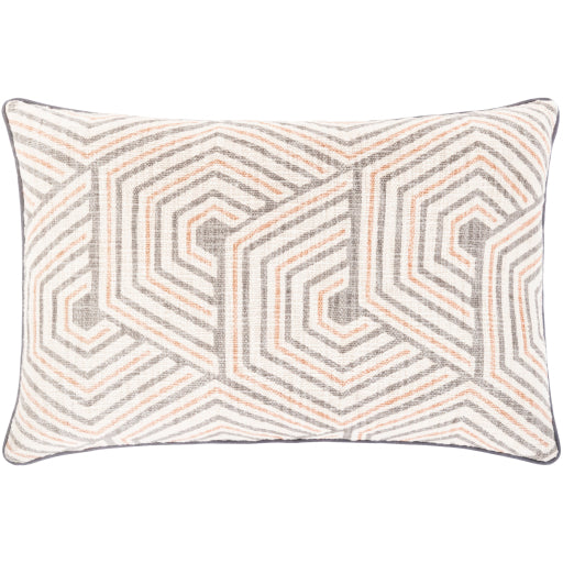 mila lumbar pillow ivory gray camel back tan MAL002-2214