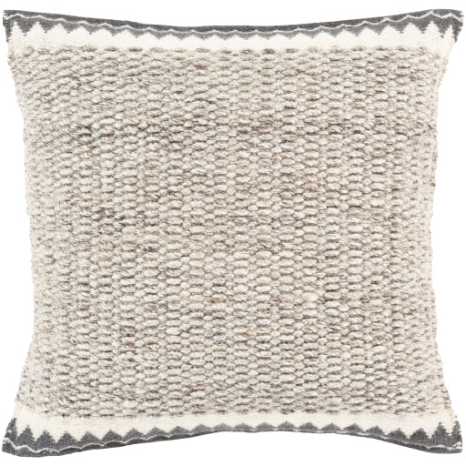 faroe lumbar pillows oatmeal dark brown cream charcoal back light beige photo 2 FAO003-1818D