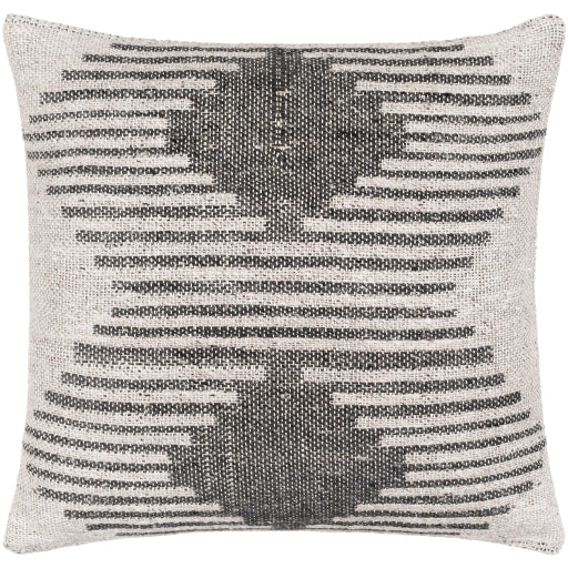 lewis lumbar pillows gray black back charcoal LEW002-1818