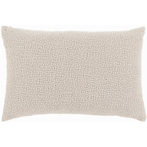 eliza lumbar pillow taupe white EZ003-1319D