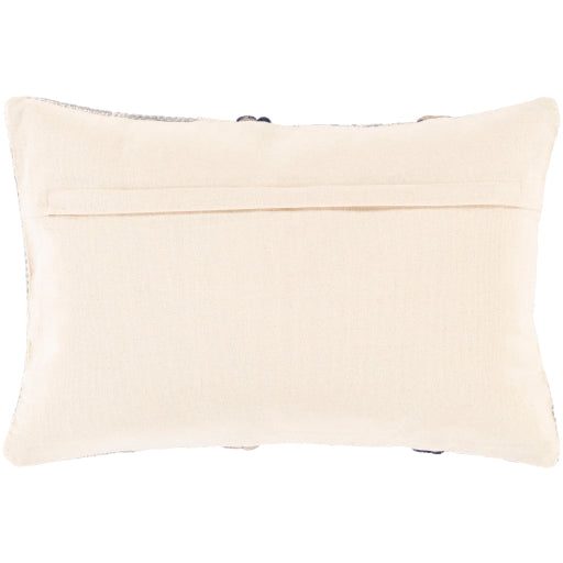 cascada lumbar pillow navy denim beige oatmeal back light beige photo 2 CDA002-1320D