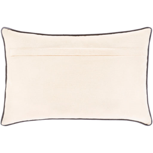 mila lumbar pillow ivory gray camel back tan MAL002-2214D