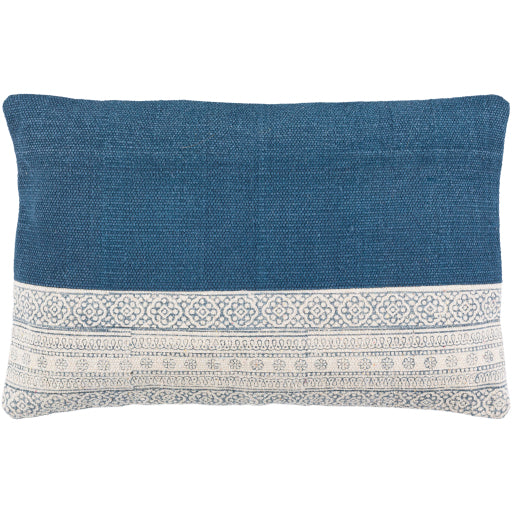 lola lumbar pillow pale blue cream navy LL004-1422P