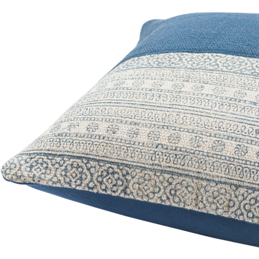 lola lumbar pillow pale blue cream navy LL004-1818