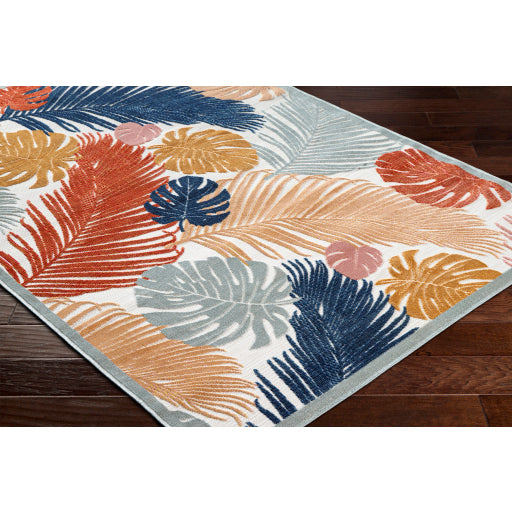 cabo palm leaves area rug multicolor photo 4 CBO2312-7910