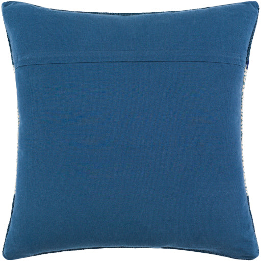 lola lumbar pillow cream pale blue navy LL007-2222