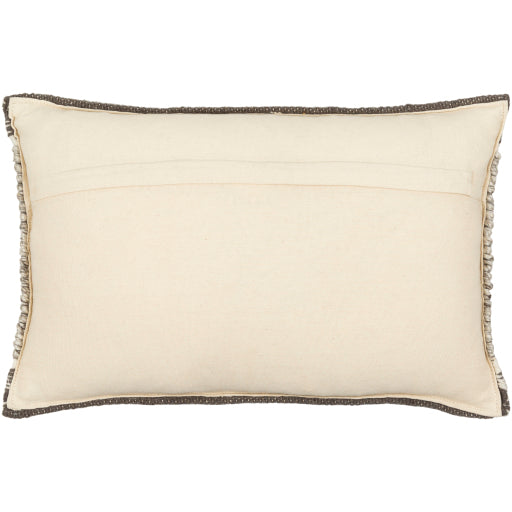 faroe lumbar pillows oatmeal dark brown cream charcoal back light beige photo 7 FAO003-2222