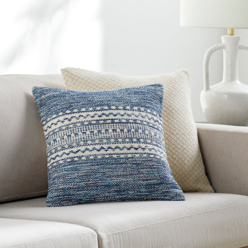 ethan accent pillow navy blue light beige EHN001-2020D