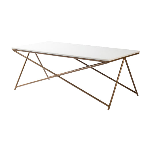 norah coffee table white gold NRH-002