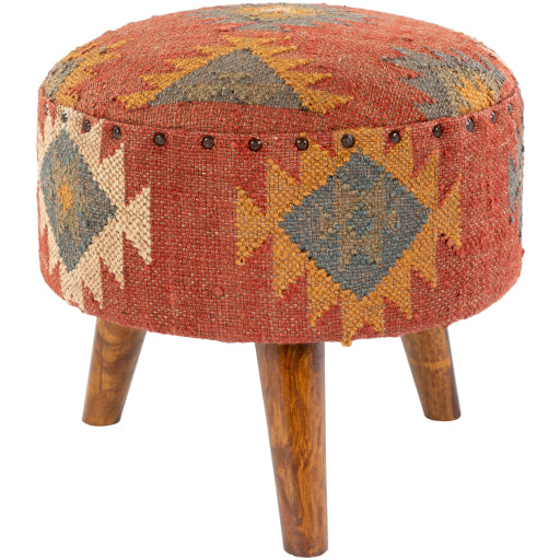 panja stool brick red olive mustard beige medium gray PAJ-005