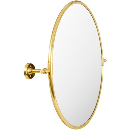 burnish brass frame round wall mirror gold BUN005-3235