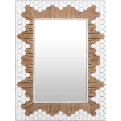 genaro rectangular mosaic wall mirror 40h x 30w x 1 8d GEN001-402