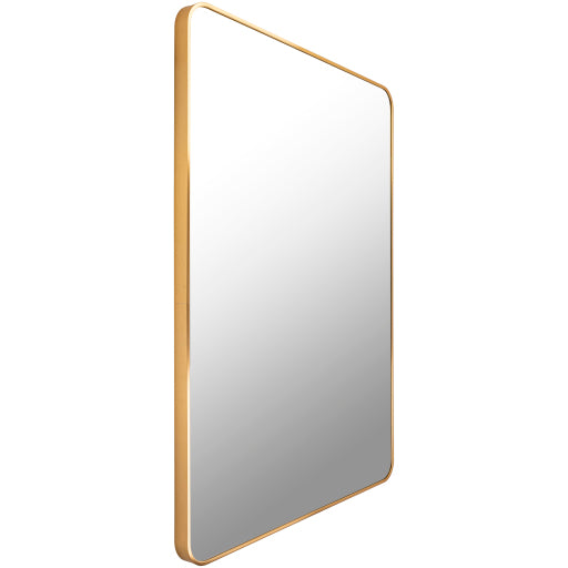 aranya aluminum framed mirror accent gold RAY024-2435