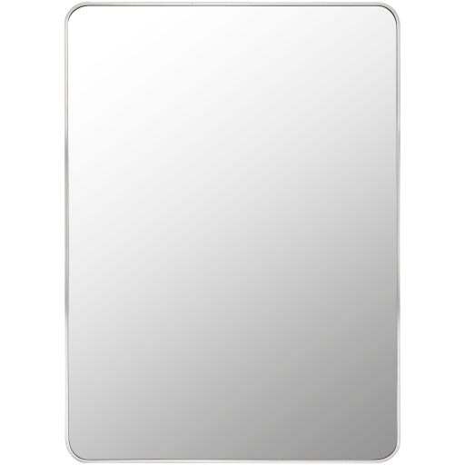 aranya aluminum framed mirror accent metallic silver RAY025-2030