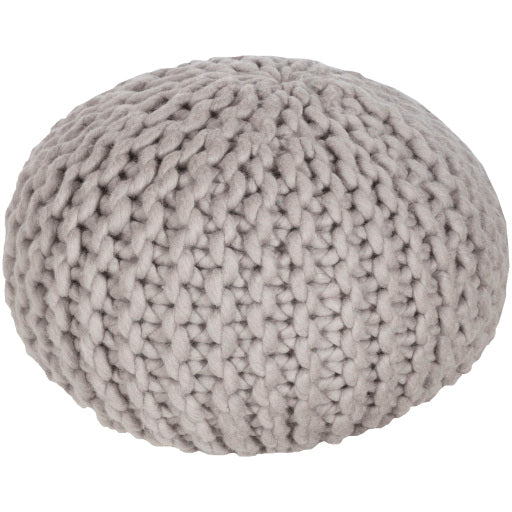fargo knitted pouf gray FGPF-007
