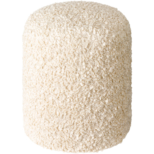 mohave soft fleece pouf white MHPF002-181616