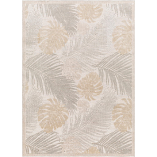 cabo palm leaves area rug multicolor beige CBO2311-2239