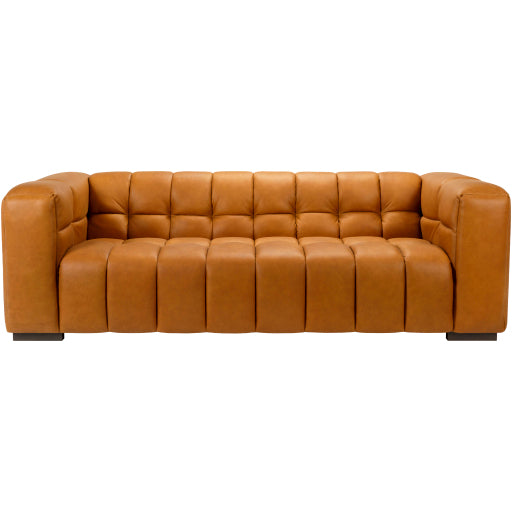 Grenoble Leather Sofa in Brown 