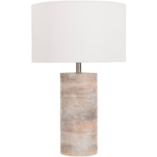 arbor wood bleached table lamp white ARR970-TBL