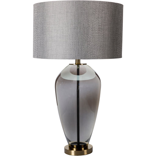 bardsey table lamps traditional translucent glass body light gray BDY-001