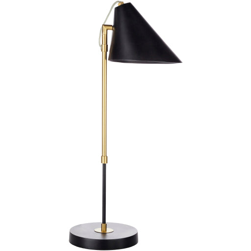 bauer modern metalic table lamp black brass BUE-001