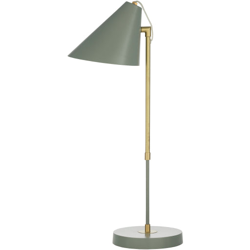 bauer modern metalic table lamp gray brass BUE-003