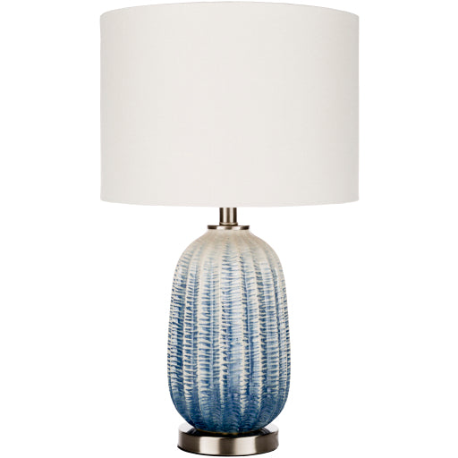 adler traditional table lamp white blue DLE-001