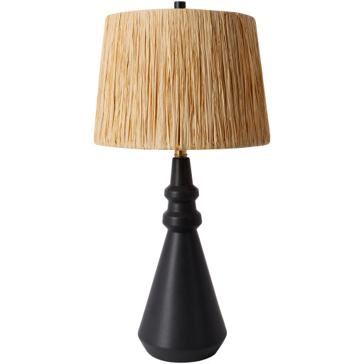 kuta table lamp black glazed KUT-001