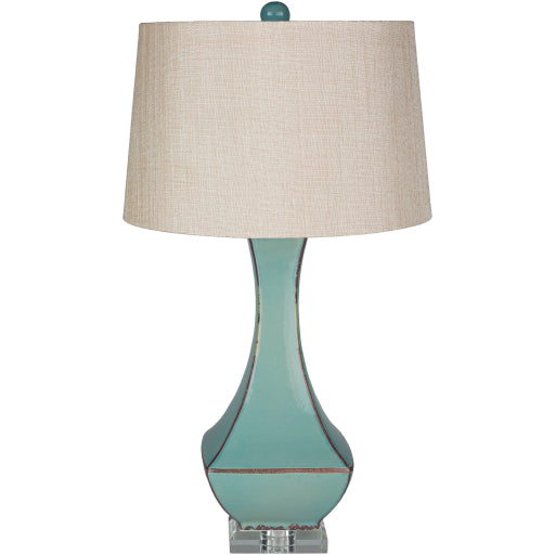 belhaven faux silk traditional botanicals table lamps teal ivory LMP-1004