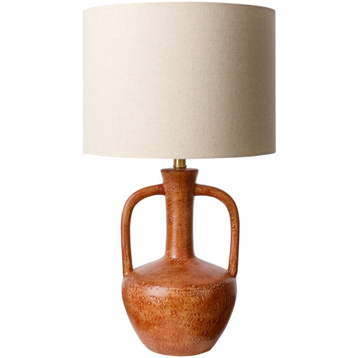 lorraine table lamp tan glazed LRR-002