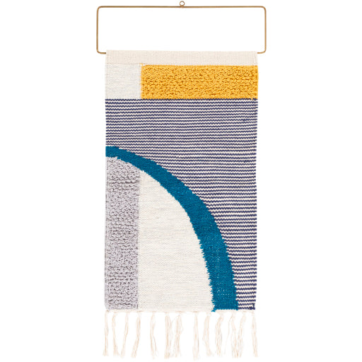 matisse woven fringed wall hanging