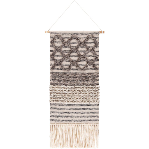 nordia handwoven overstitched wall hanging