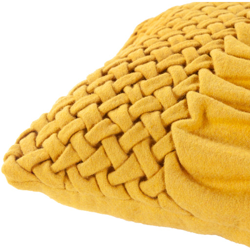 Alana Lumbar Pillow Mustard Corner Detail. AAP006-2214D