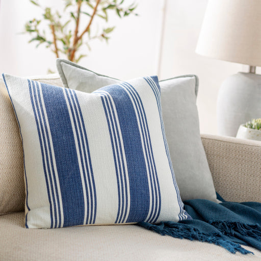 anchor bay accent pillow navy cream ACB004-2222