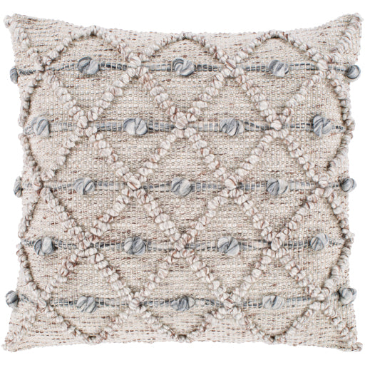 anders accent pillow taupe charcoal white light beige ADR001-1818D