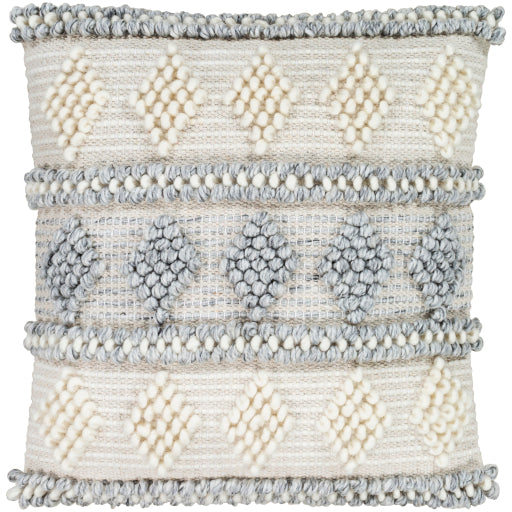 poolhouse outdoor pillow white gray 1 ADR006-1818