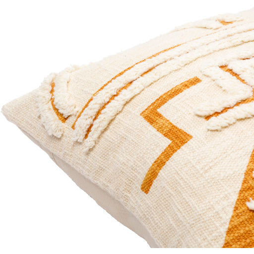 azibo accent pillow orange cream AZB001-1818D