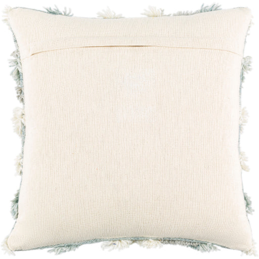 baracoa accent pillow ice blue light gray cream 