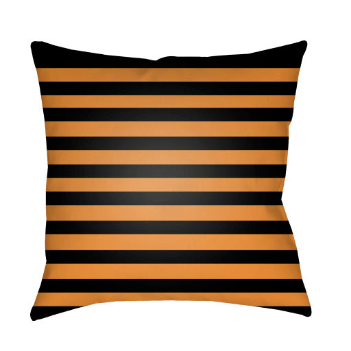 boo outdoor pillow orange black 