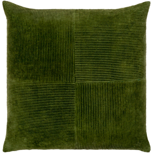 Corduroy Quarters Accent Pillow in OliveCorduroy Quarters Accent Pillow in Olive CDQ004-1818