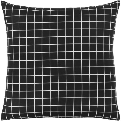 check accent pillow white black CEK001-1818