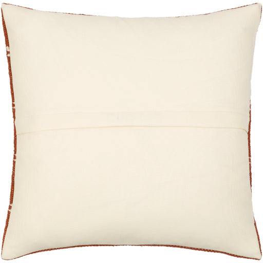 chase accent pillow brick red cream CHS001-2020P