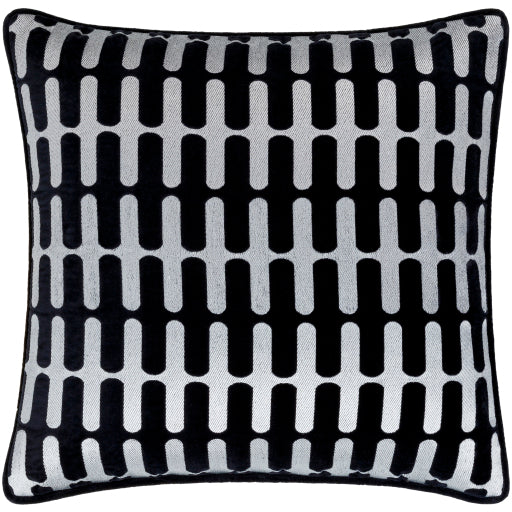 connecticut accent pillow silver white black CIU003-1818